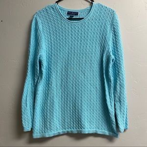 Karen Scott petite blue sweater PXL